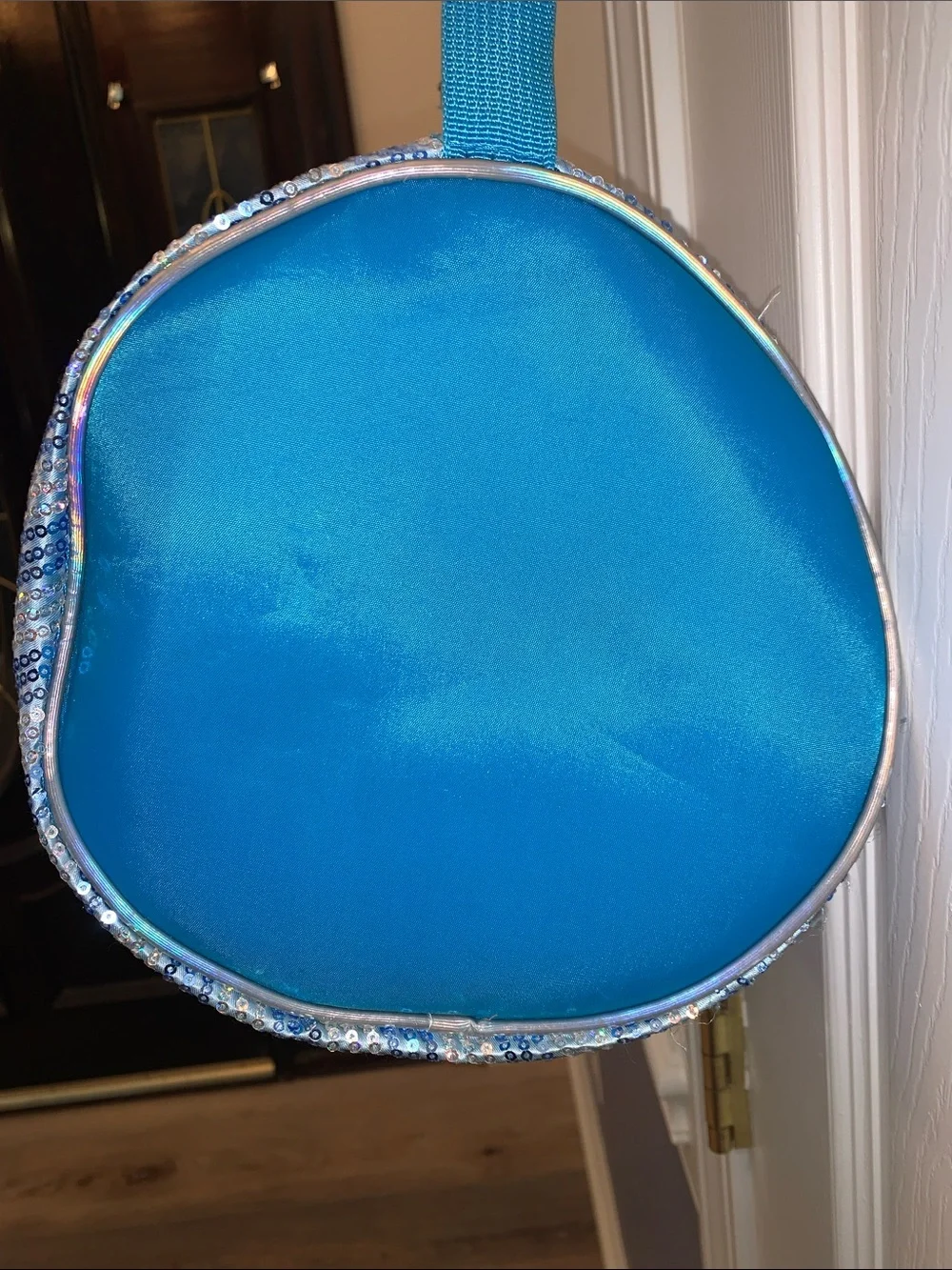 Blue sequin Capezio Chevron Barrel Bag all-over chevron-patterned DANCE